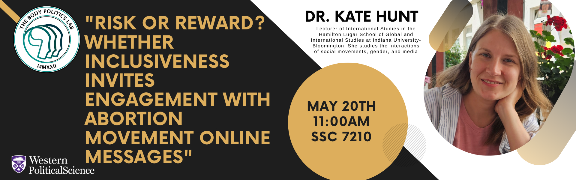 Guest Speaker Kate Hunt May 20th